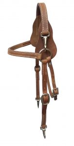 Showman Argentina Cow leather headstall